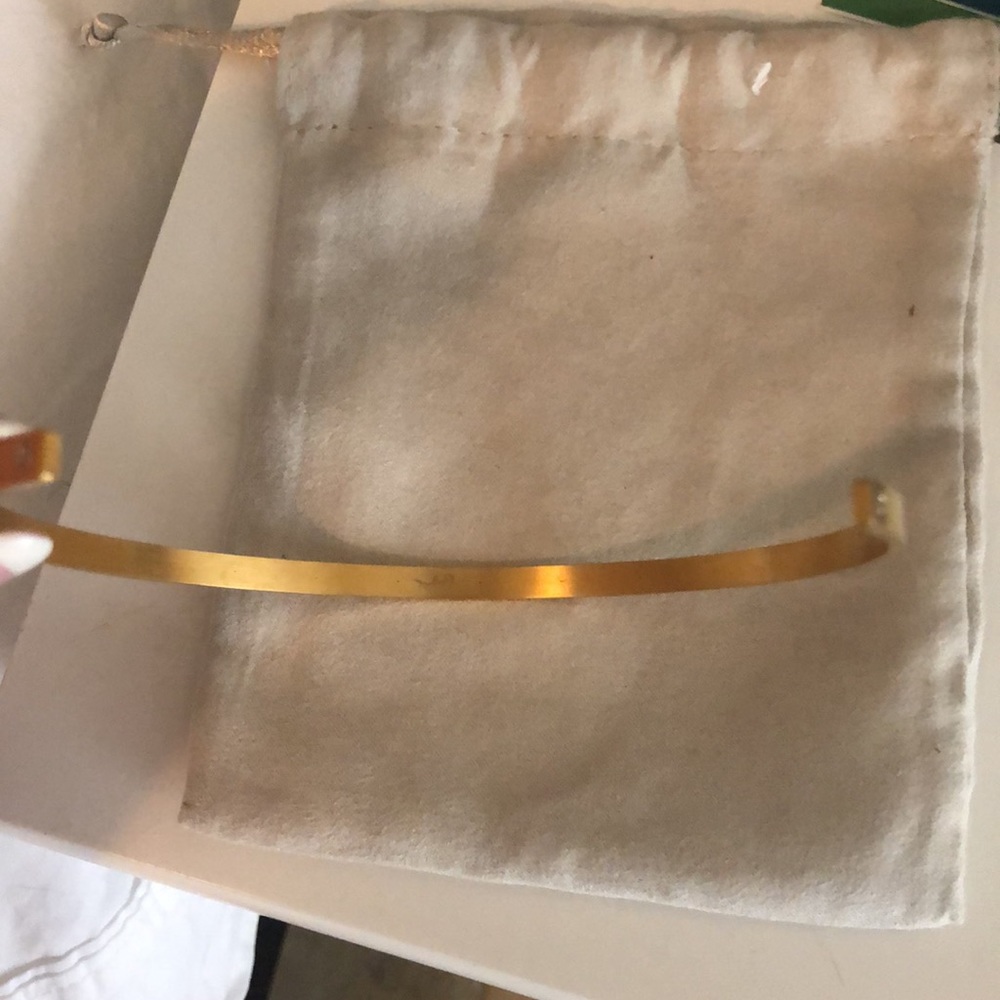 HP ⭐️ NWOT Bagatiba Gold Diamond Chocker Necklace - Picture 5 of 7